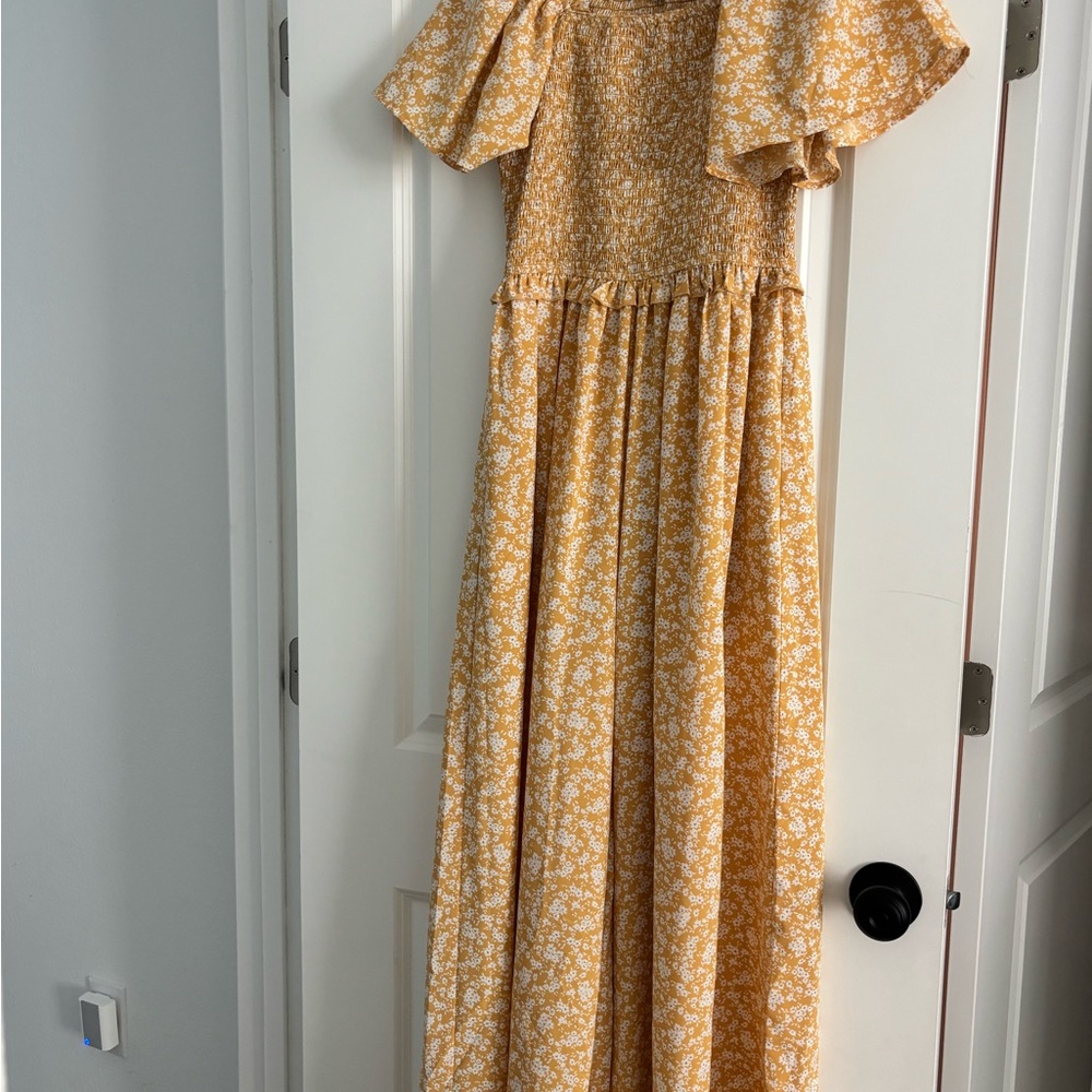 Floral Yellow jumper
